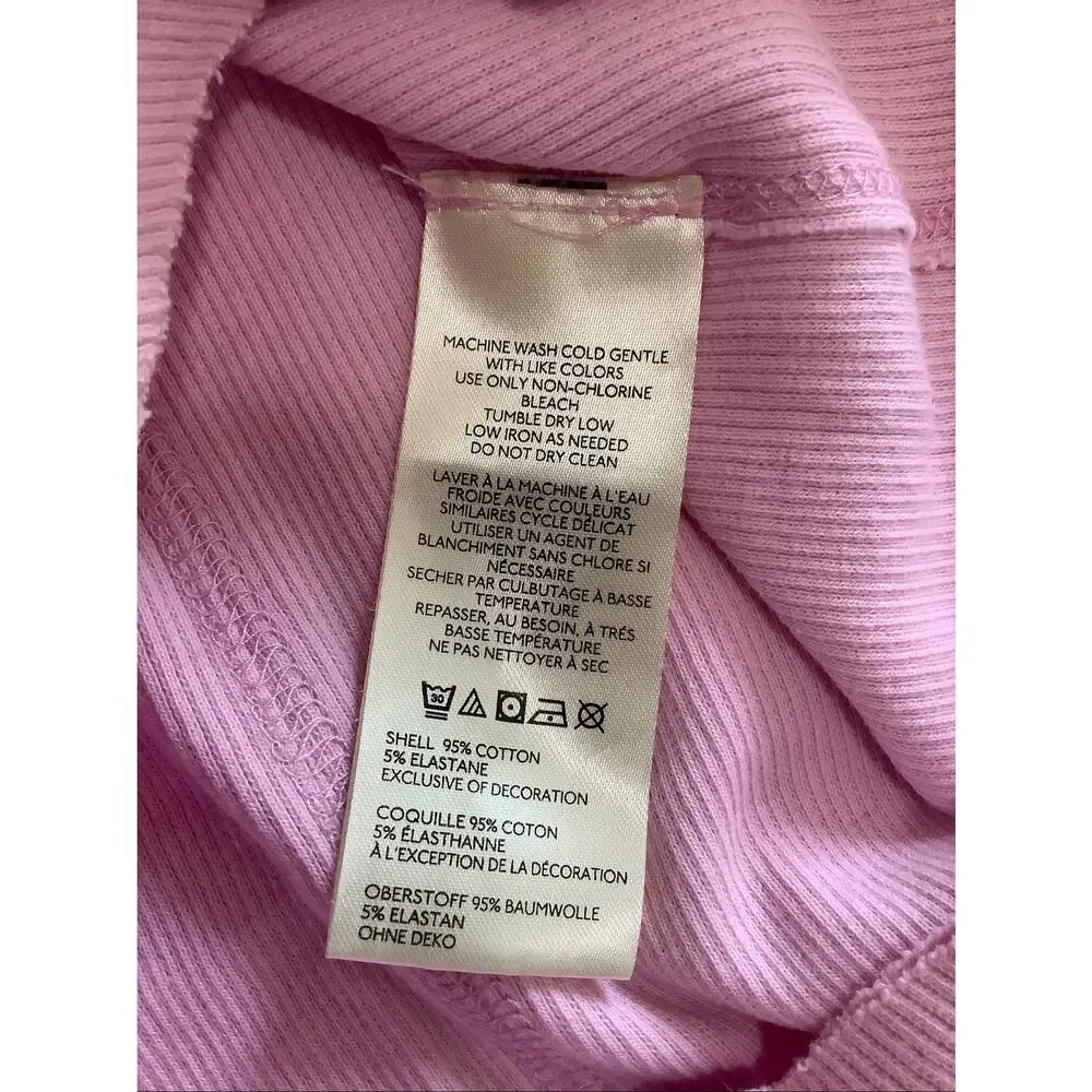 Free People Women's XS Pink Only One Ringer Solids Tank Top Retro Boho P5-14